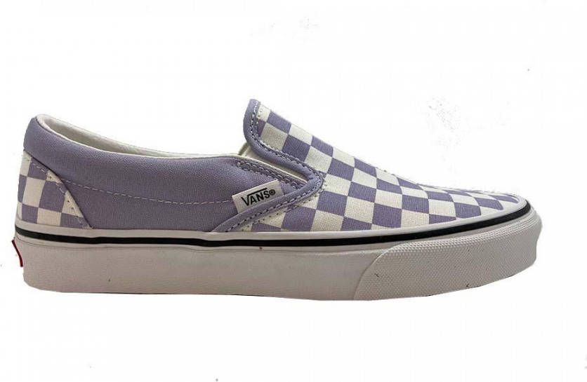 Vans Sneakers UA Classic Slip On Checkerboard Paars