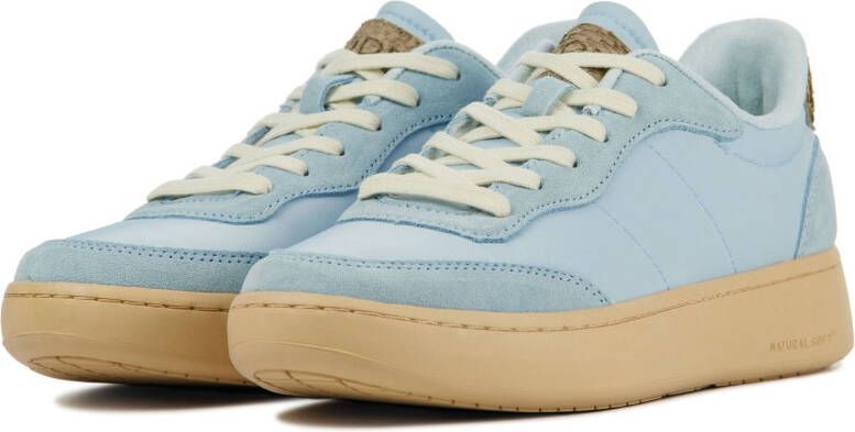 Woden May suède sneakers blauw