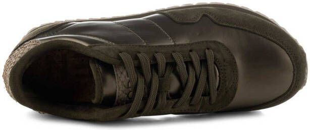 Woden Nora III metallic nylon sneakers , Groen, Dames