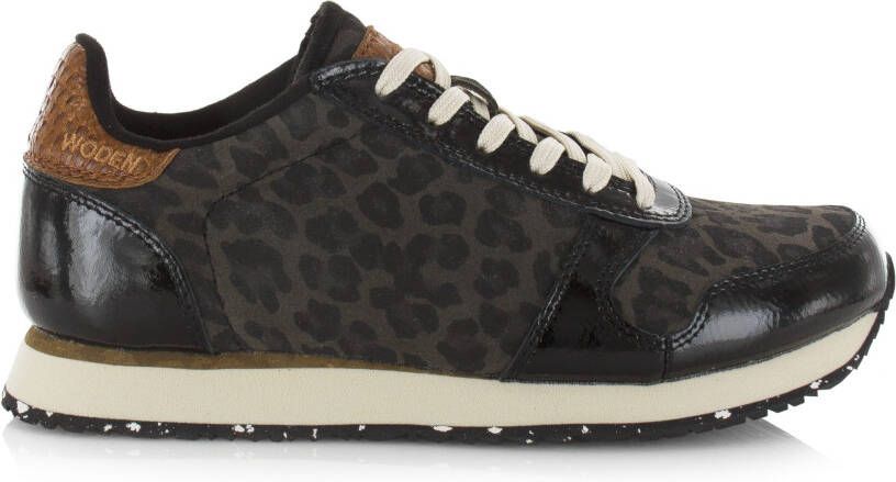 Woden Zwarte Lage Sneakers Ydun Animal