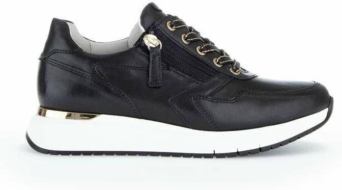 Gabor Foulardcalf BN 239 sneakers , Zwart, Dames