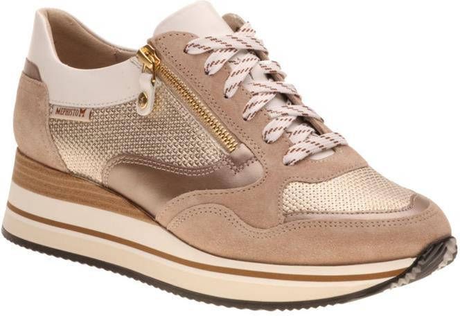 mephisto Olympia Sneakers , Beige, Dames