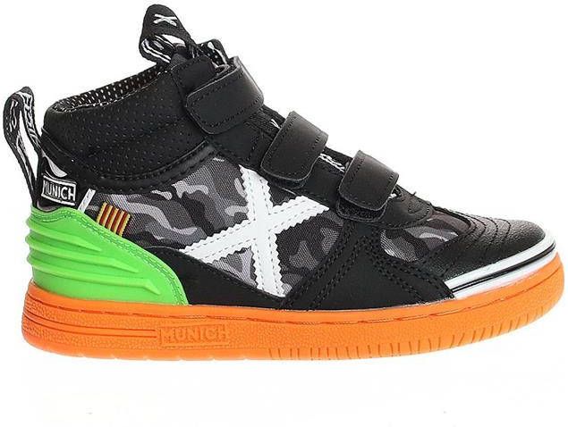Munich Zwarte Hoge Sneaker G3 Boot Velcro