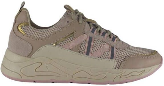 PS Poelman Minion leren sneakers roze/beige