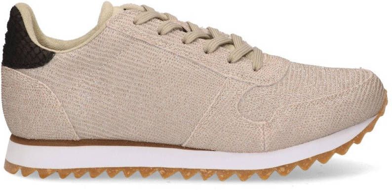 Woden Beige Lage Sneakers Ydun Suede Mesh Ii