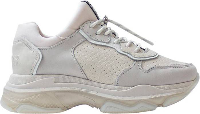 Bronx Baisley leren chunky sneakers off white