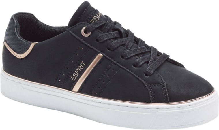 ESPRIT sneakers zwart/roségoud