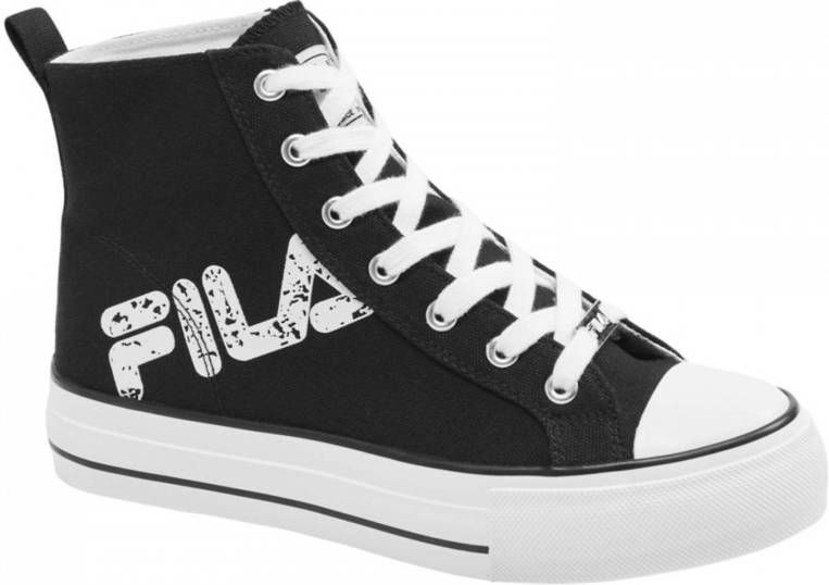 Fila New Zwarte hoge canvas sneaker