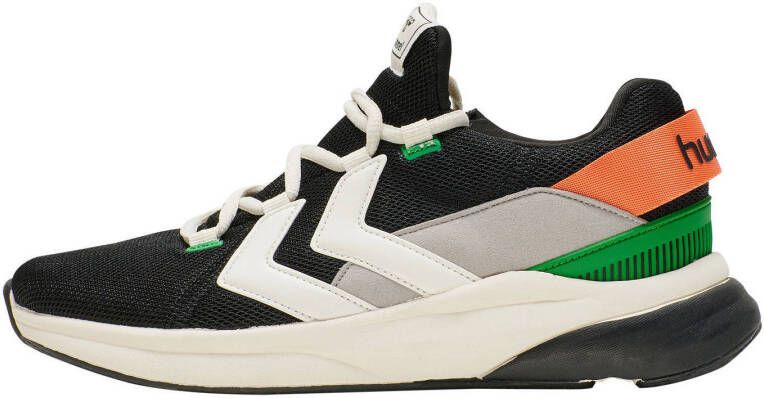 hummel Reach LX300 Recycled sneakers zwart/grijs/oranje
