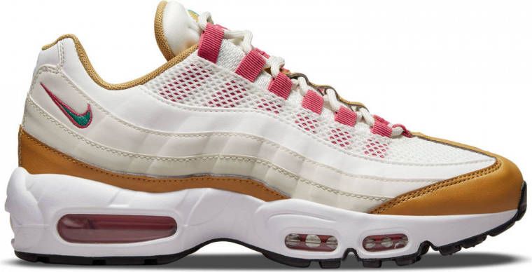 Nike Air Max 95 sneakers wit/camel/groen/fuchsia