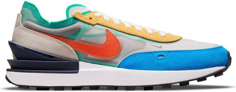 Nike Waffle One sneakers ecru/oranje/blauw
