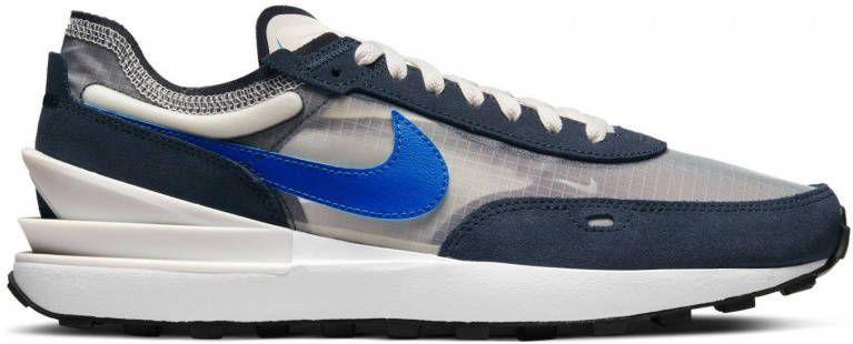 Nike Waffle One sneakers transparant grijs/donkerblauw/zwart