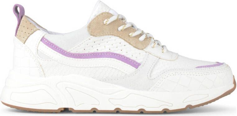 PS Poelman leren sneakers wit/multi