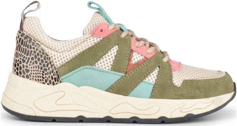 PS Poelman Minion suède chunky sneakers beige/multi