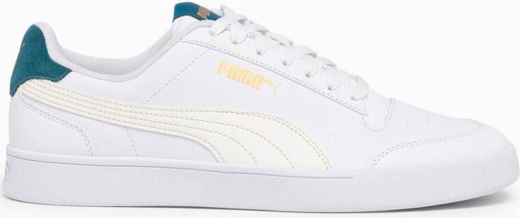 Puma Shuffle sneakers wit/lichtroze/goud/turquoise