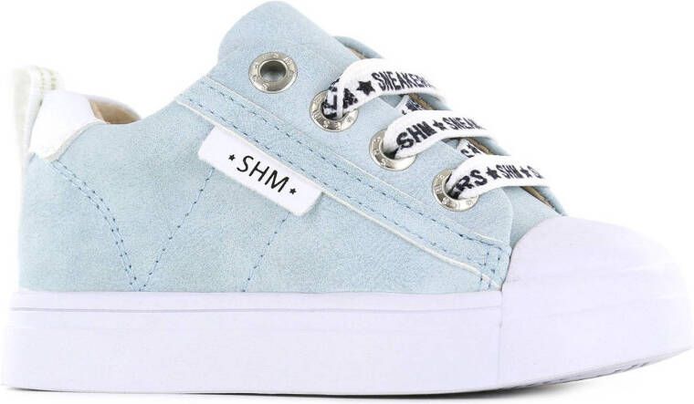 Shoesme SH22S001 B leren sneakers lichtblauw