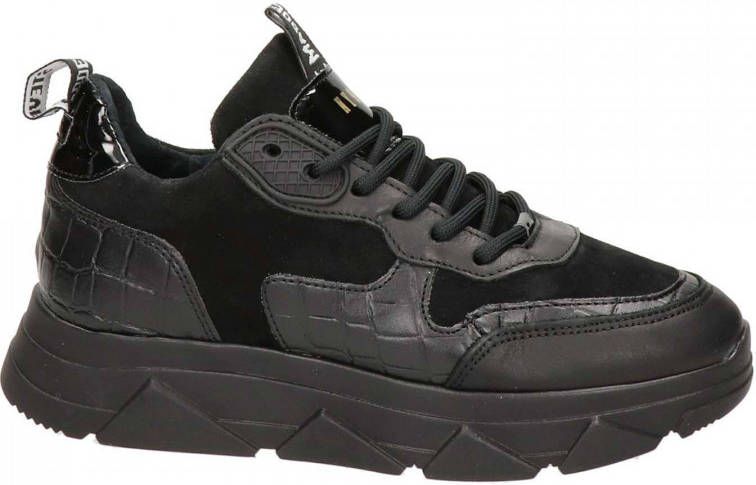 Steve Madden Pitty chunky leren sneakers zwart