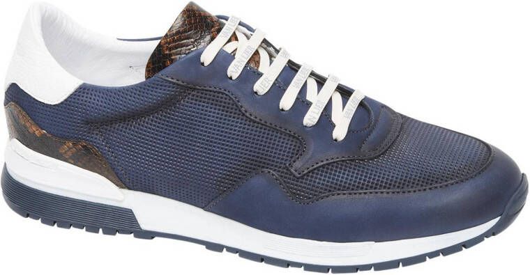 Van Lier Chavar nubuck sneakers blauw