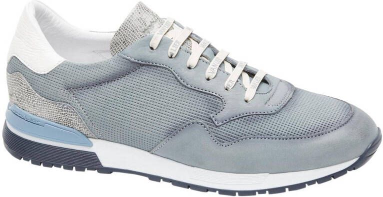 Van Lier Chavar nubuck sneakers grijsblauw