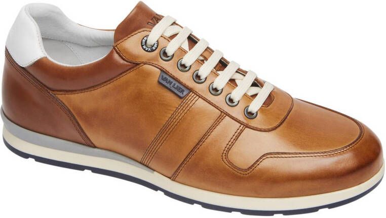 Van Lier Davinci leren sneakers cognac