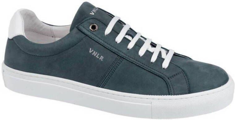 Van Lier Novara nubuck sneakers grijsblauw