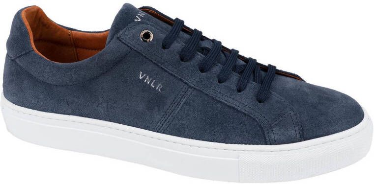 Van Lier Novara suède sneakers donkerblauw