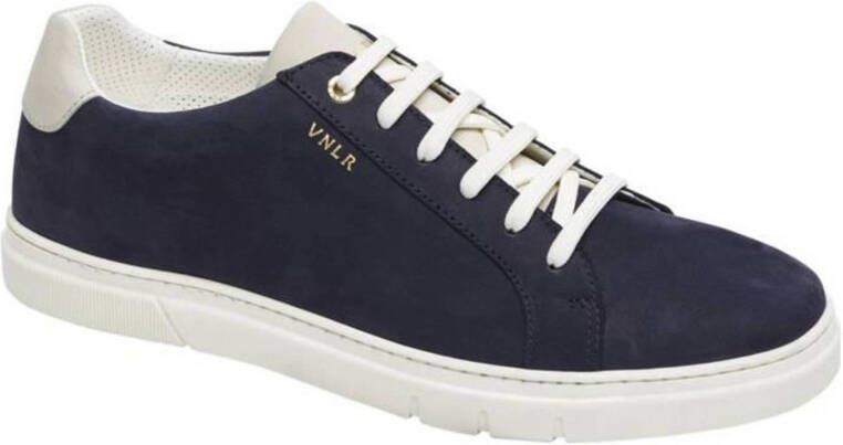 Van Lier Torino nubuck sneakers donkerblauw