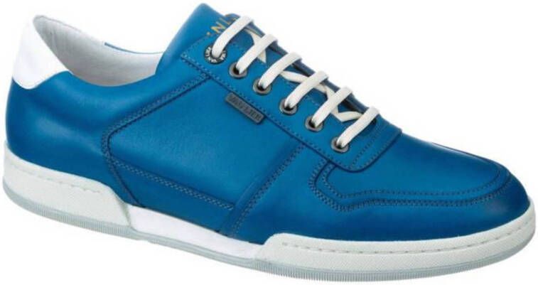 Van Lier Treviso leren sneakers blauw