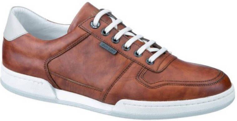 Van Lier Treviso nubuck sneakers cognac