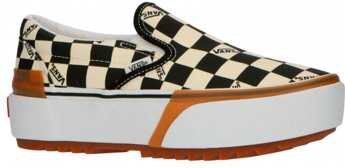 VANS Classic Slip-On Stacked plateau sneakers ecru/zwart