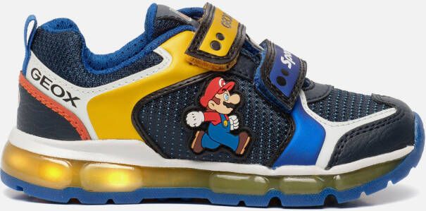 Geox J1644A Android Mario En Luigi Royal Yellow Klittenbandschoenen